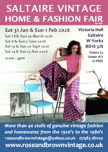 click here to view our Advance tickets for Saltaire Vintage Fair  section